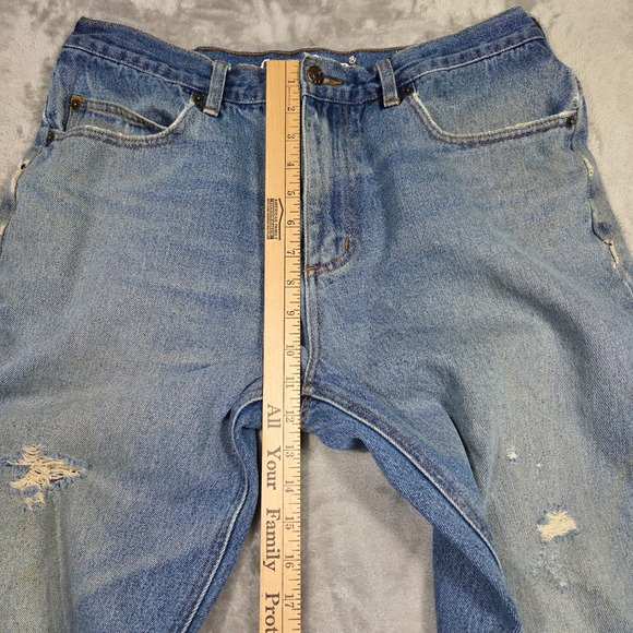 Guide Gear Mens Jeans 36x32 Distressed Denim Relaxed Fit Chore Workwear Grunge - Picture 3 of 7